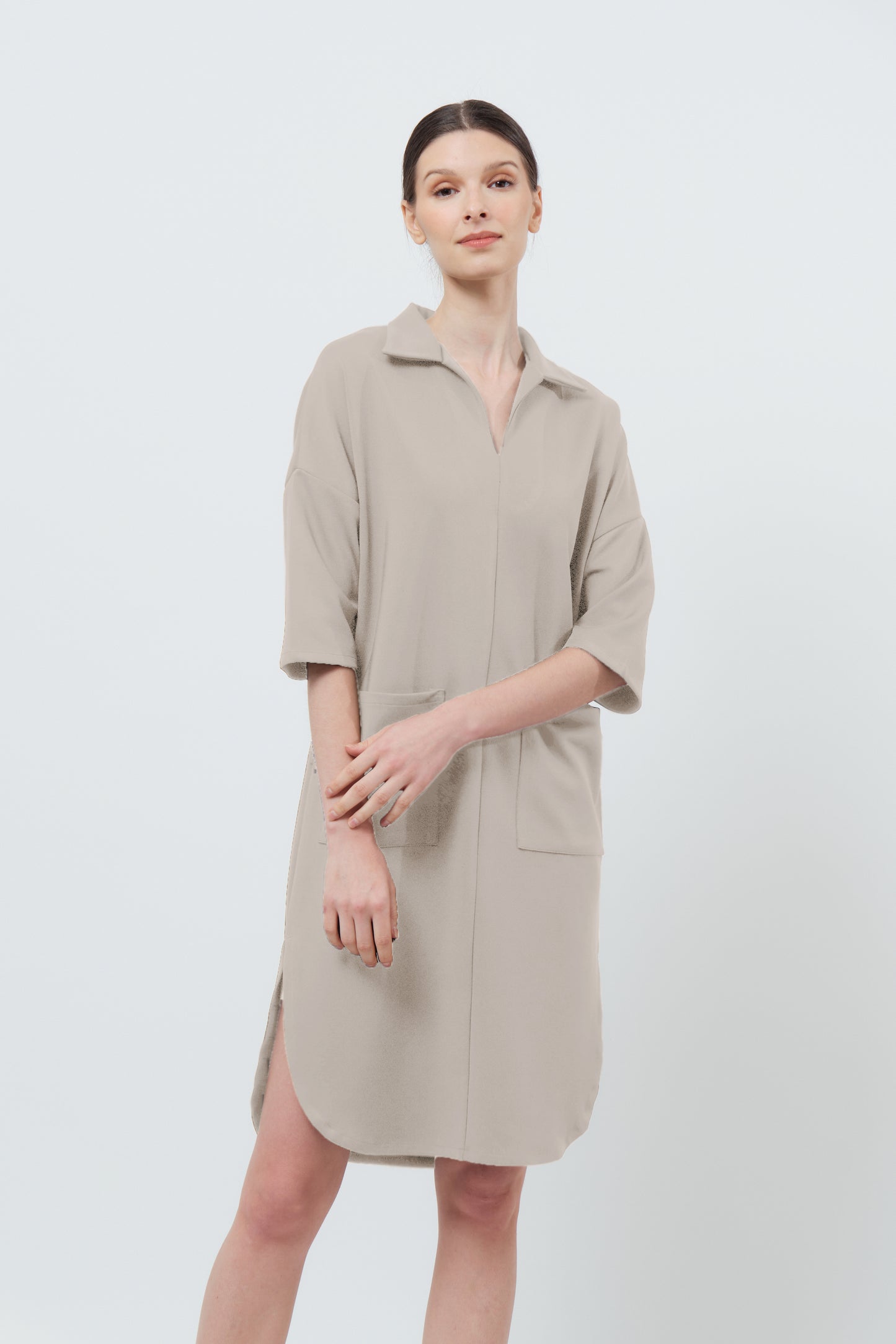 Harper Dress - Taupe